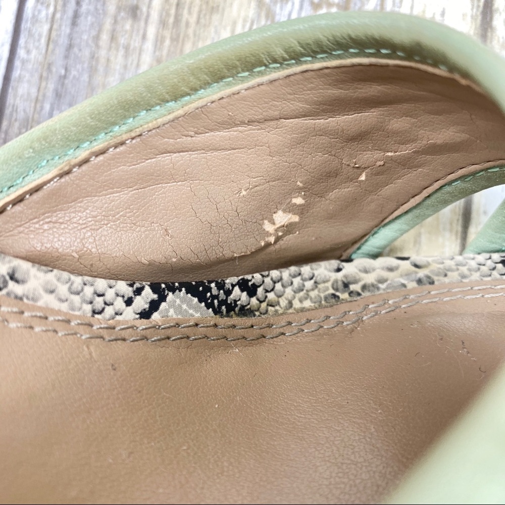 Banana Republic | Mint Green & Snake Print Sandal - Picture 8 of 8